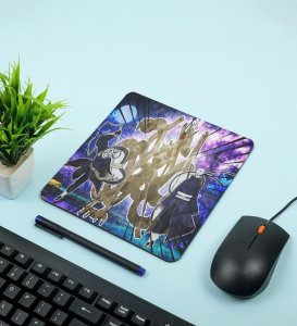 Masters of Void and Chakra: Obito Uchiha and Ten-Tails Printed Mousepad