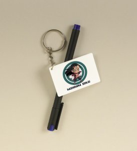 Hashirama Senju God Of Sinobi  Printed White Anime Keychains Pack Of 2