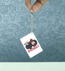 Itachi Eternal Darknes Printed White Anime Keychains Pack Of 2