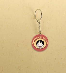 Little Rubber Hero Anime Printed Round Keychains Pack of 2