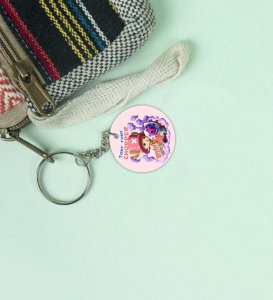 The Reindeer Who Experimented for the Good Printed Round Keychains Pack of 2