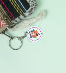 Young Cat Burglar Charm Anime Printed Round Keychains Pack of 2