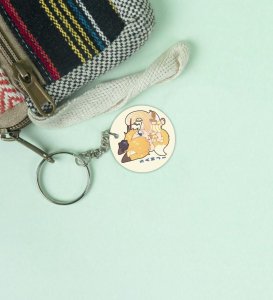 Charming Young Cook Anime Printed Round Keychains Pack of 2