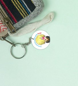 Strength Beyond Measure, Love Beyond Words Anime Printed Round Keychains Pack of 2