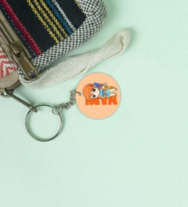 Cultural Charm of the Sea Anime Printed Round Keychains Pack of 2