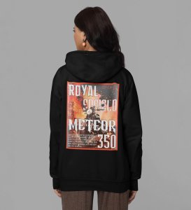 Classic Looks, Unforgettable Rides Printed Black Hoodie for Women