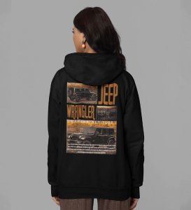 The King of the Trails 4x4 Adventure Vehicle Printed Black Hoodie for Women