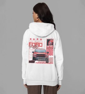 The Toughest Pickup Dominant Performance Truck Printed White Hoodie for Women