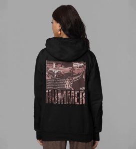The Ultimate Off-Road Machine All-Terrain Beast Printed Black Hoodie for Women