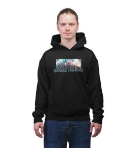 Eyes of the Wild Beasts Strength Cotton Black Hoodie for Men