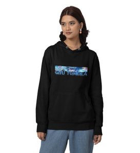 Pure Focus Heart of the Storm Cotton Black Hoodie for Women