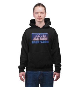 Eyes That Carry Silent Guardians Duty Cotton Black Hoodie for Men
