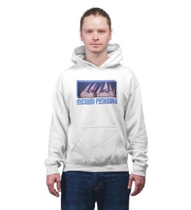 Eyes That Carry Silent Guardians Duty Cotton White Hoodie for Men