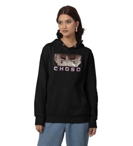 Reluctant Hero Full of Determination Cotton Black Hoodie for Women