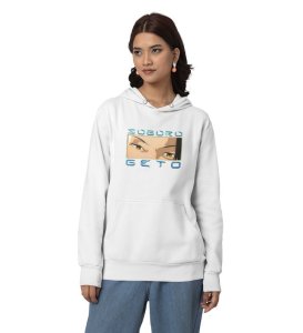 Keen Eye Master Strategist Cotton White Hoodie for Women