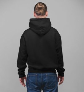 Eyes That Reflect Ultimate Sacrifice Cotton Black Hoodie for Men