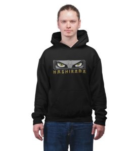 Resilient Warrior Eye Strength to Endure Cotton Black Hoodie for Men