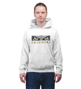 Resilient Warrior Eye Strength to Endure Cotton White Hoodie for Men