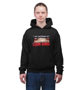 Visionary Eye Leader Strength Cotton Black Hoodie for Men