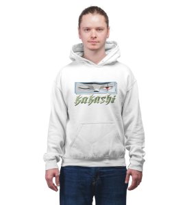 Watchful Eye Master Strategists Focus Cotton White Hoodie for Men