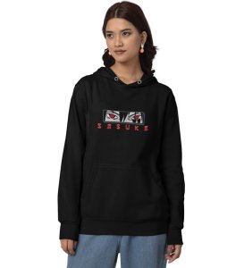 Eyes That Hold Justices Resolve Cotton Black Hoodie for Women