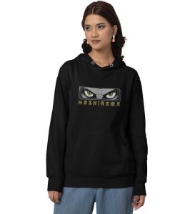 Resilient Warrior Eye Strength to Endure Cotton Black Hoodie for Women
