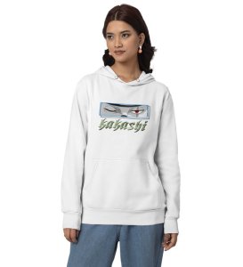 Watchful Eye Master Strategists Focus Cotton White Hoodie for Women