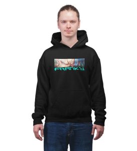 Eyes That Reflect Unyielding Strength and Will Cotton Black Hoodie for Men