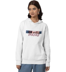 Adventurer Eye Determined and Bold Cotton White Hoodie for Women