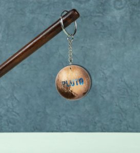 Fun and Catchy pLUTO Printed Keychain Pack of 2