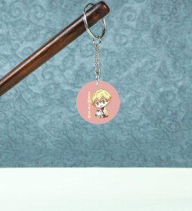 Shy Glow: Printed Round Anime Keychains Pack of 2