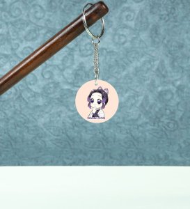 Butterfly Grace: Printed Round Anime Keychains Pack of 2