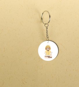 Chibi Lightning Look Warrior Vibe Printed Round Keychain Pack of 2