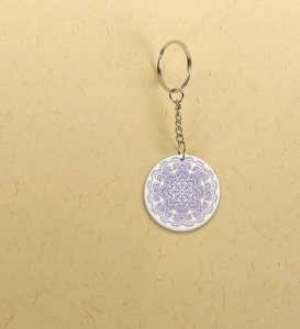 Circle of Peace: Printed Round Keychains Pack of 2