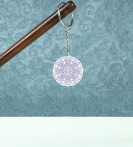 Circle of Peace: Printed Round Keychains Pack of 2