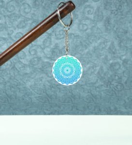 Sacred Circle: Printed Round Keychains Pack of 2