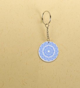 Balanced Beauty: Printed Round Keychains Pack of 2