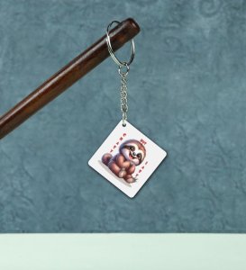 Crazy But Lazy Printed Keychains