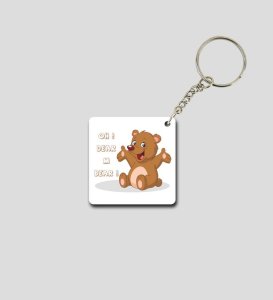 Cuddly Bear Oh Dear Printed Keychain