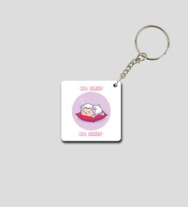Sleeping Sheep Printed Keychain