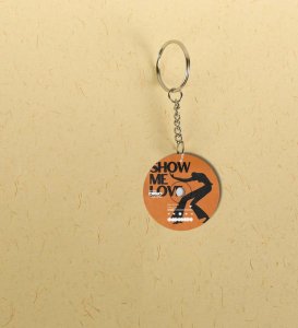 Show Me Love Disc Print Keychain Set (Pack of 2)