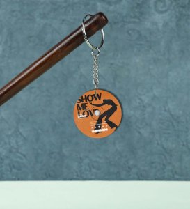 Show Me Love Disc Print Keychain Set (Pack of 2)