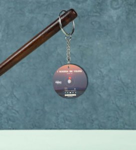 Be Yours Sunset Disc Keychain Set (Pack of 2)