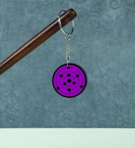 Rings of Power Eye Design Printed Round Keychain Pack of 2