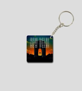 Dilli Ka Pride India Gate Look Printed Keychain Pack of 2