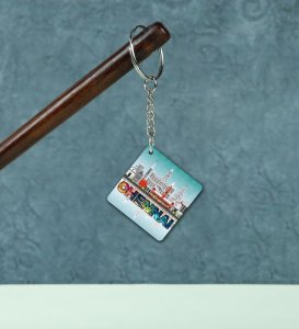 Chennai Ka Classic City Look Printed Keychain Pack of 2