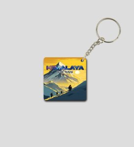 Snowy Mountain Vibes Aur Swag Printed Keychain Pack of 2