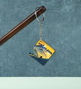 Snowy Mountain Vibes Aur Swag Printed Keychain Pack of 2