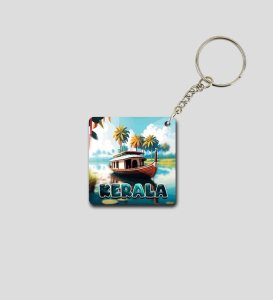 Boat Rides Aur Kerala Vibes Printed Keychain Pack of 2
