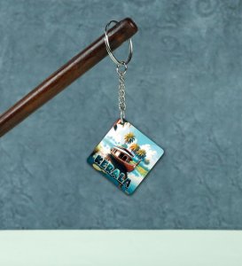 Boat Rides Aur Kerala Vibes Printed Keychain Pack of 2
